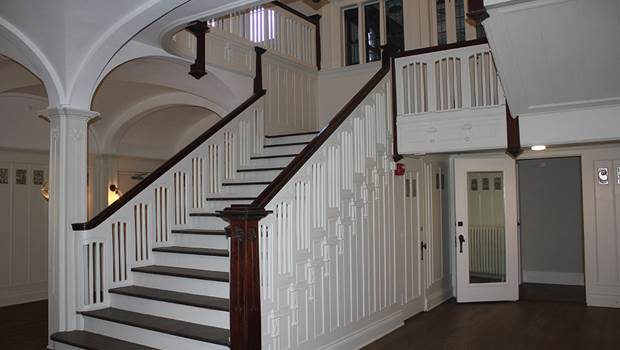 College Club interior staircase